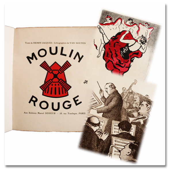 Henry-Jacques, van houten, Moulin rouge, paris, cabaret, lithographies, montmartre, pigalle, illustrations
