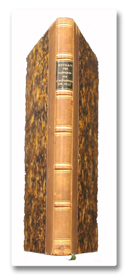 paris, exposition universelle, 1855, rapport, xxvie classe, imprimerie imperiale, calligraphie, gravure, reliure, 1856