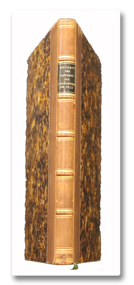 Exposition universelle de 1855. Extrait des rapports du jury de la XXVIe classe. Calligraphie, gravure, cartes à jouer, reliure… Paris, imp. Impériale, 1856 paris, exposition universelle, 1855, rapport, xxvie classe, imprimerie imperiale, calligraphie, gravure, reliure, 1856