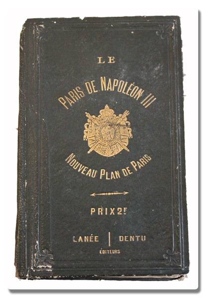 paris, plan, exposition universelle, 1867, ancien, napoleon iii, depliant, original