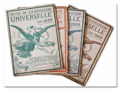 revue, exposition universelle, 1889, librairie d'art Baschet, complet, 24 livraisons, illustrations, suppléments, dumas, huysmans