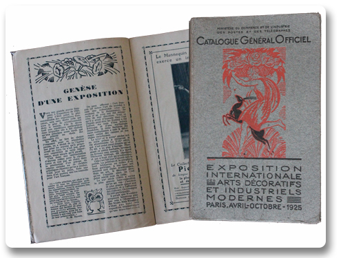 paris, exposition internationale, arts décoratifs, art déco, catalogue général officiel, 1925, imprimerie de vaugirard, catalogue illustré, liste des exposants