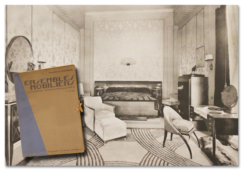Maurice DUFRENE. Ensembles mobiliers. Exposition internationale 1925. 1e et 2e série. Charles Moreau, 1926. Portfolios de planches de photographies paris, exposition internationale, 1925, maurice dufrene, ensembles mobiliers, arts decoratifs, art deco, ruhlmann, charles moreau, photographies