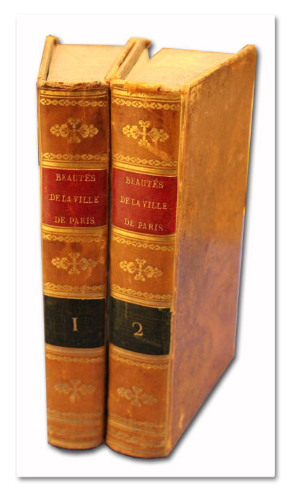 paris, guide, propiac, beautes historiques, ville, 1822, eymery, livre ancien, reliure, histoire