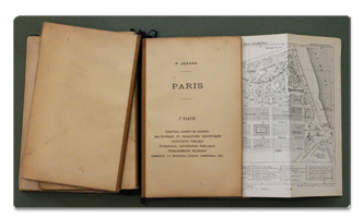 guide, joanne, paris, illustre, hachette, 1878, 1870, gravures, plan de paris