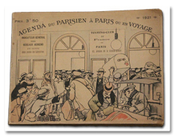 steinheil, agenda parisien, agenda des voyageurs, 1921, guide, albert guillaume, illustrations, plans