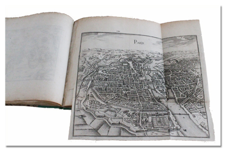 paris plan tassin 1634 ile de France gravure original