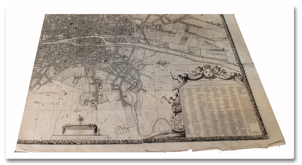 plan, paris, original, map, jouvin de rochefort, de fer, environs, 1692, 1714, planches