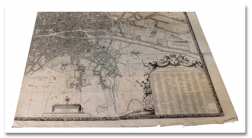 plan, paris, original, map, jouvin de rochefort, de fer, environs, 1692, 1714, planches