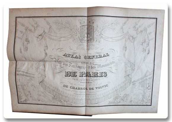 paris, plan, jacoubet, atlas, 1836, reliure, plan gravé, planches, raremaps