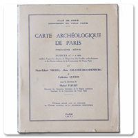 michel fleury, carte archééologique de paris, 1e série, textes et planches, commission vieux paris, cnrs, 1971, plans, fouilles