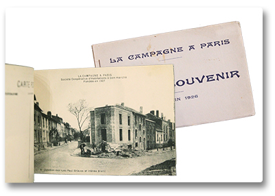 La Campagne à Paris. Album souvenir. 20 juin 1926. F.F. Paris. Carnet de cartes postales originales