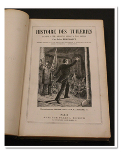 paris, histoire, tuileries, beaujoint, fayard, 1880, livraisons, feuilleton, illustrations, mystères