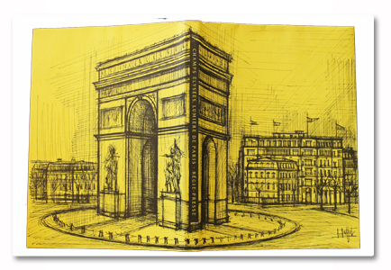 gerard bauer, champs-elysee, lumiere, paris, publicis, 1958, regie-presse, anniversaire, bernard buffet, marcel jacno