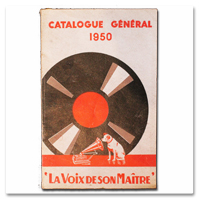 catalogue général, disques, voix de son maitre, pathé-marconi, 1950, musique, france, liste, publicite