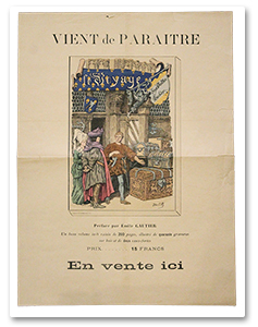 Affiche. Vient de paraître : Loys Vuitton huchier. Le Voyage. En vente ici. Paris, Pairault & Cie, 1894
